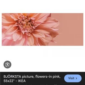 BNIB Dahlia flower wall art (discontinued)